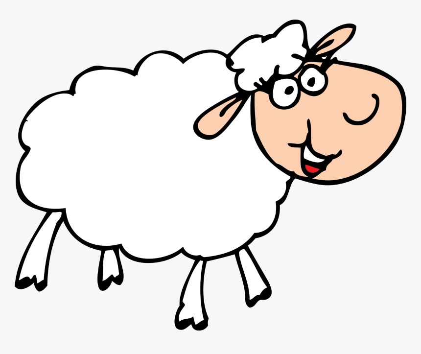 Sheep Cartoon Images - Sheep With No Background, HD Png Download, Free Download