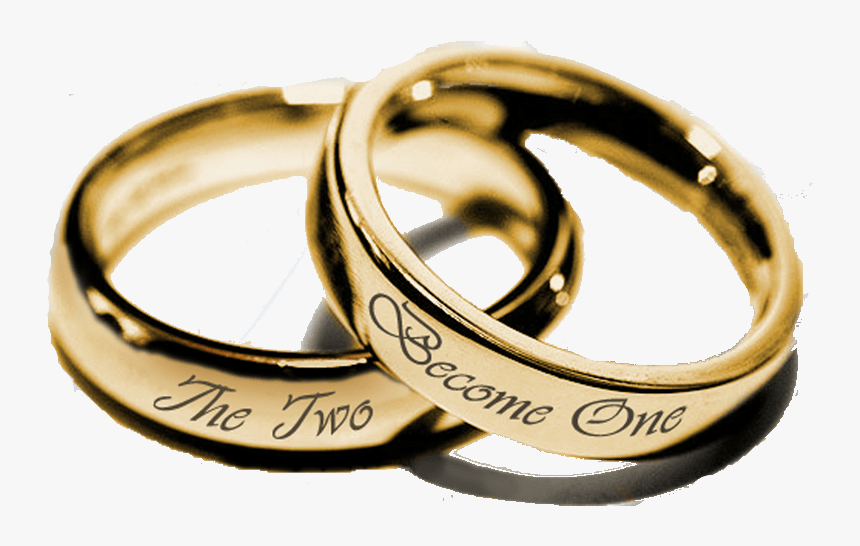 Two Wedding Rings, Hd Png Download , Png Download - Two Will Become One Flesh, Transparent Png, Free Download