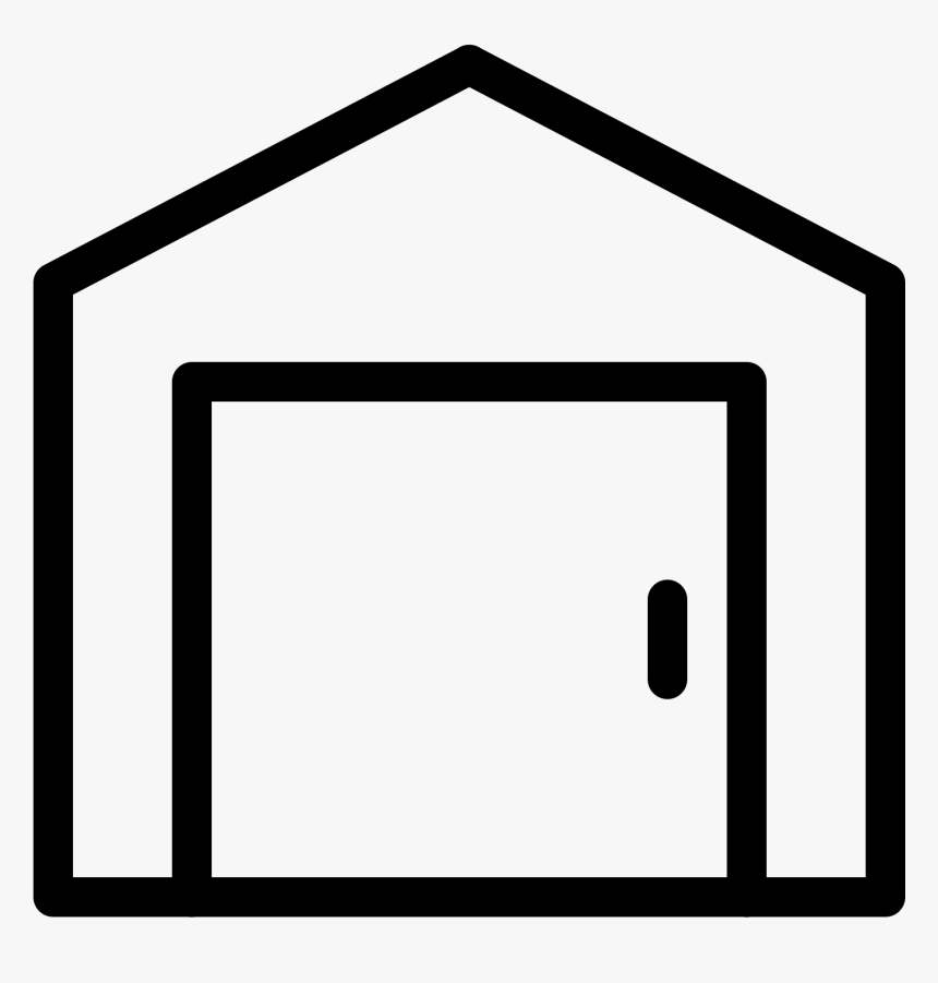 Warehouse Building Black And White Clipart, HD Png Download, Free Download