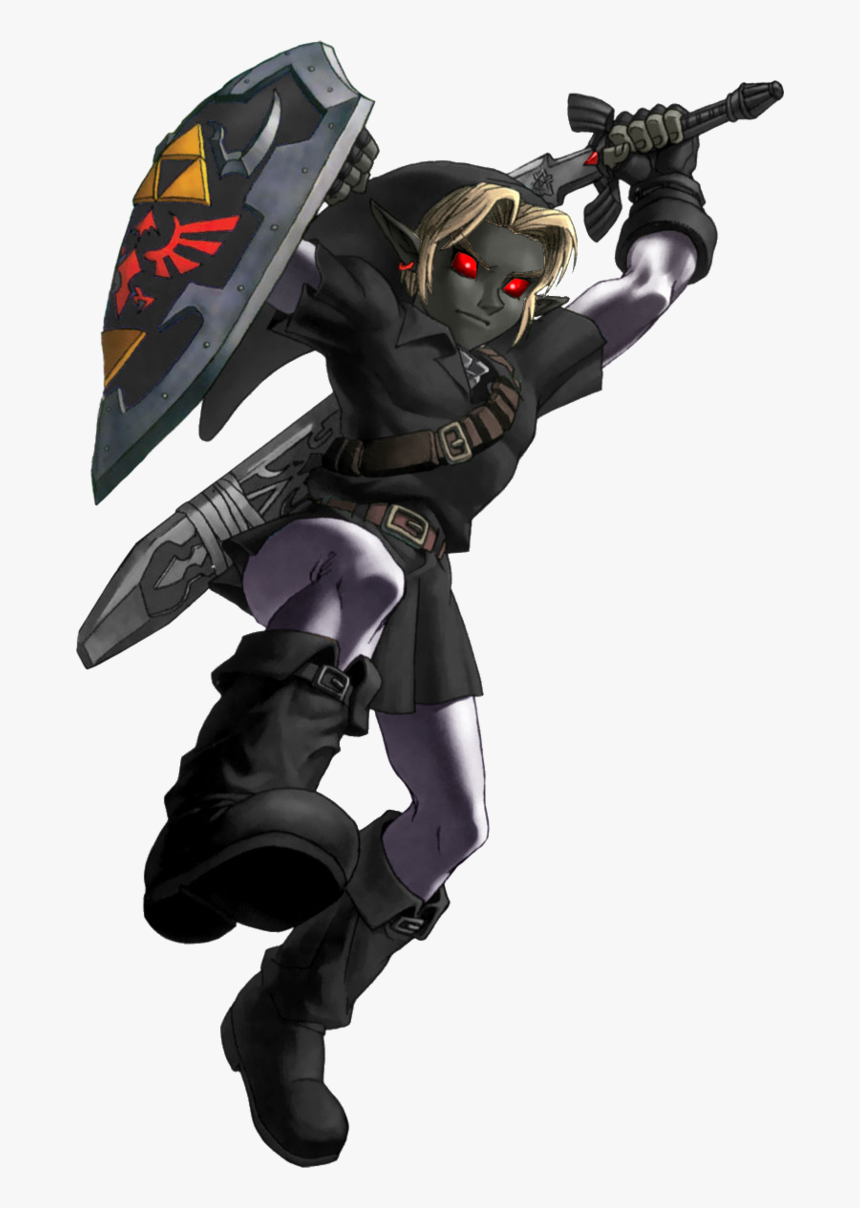 Dark Link Png - Legend Of Zelda Ocarina Of Time Link, Transparent Png, Free Download