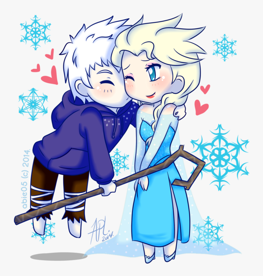 Elsa & Jack Frost Images A Kiss Hd Wallpaper And Background - Jack Frost Y Elsa, HD Png Download, Free Download