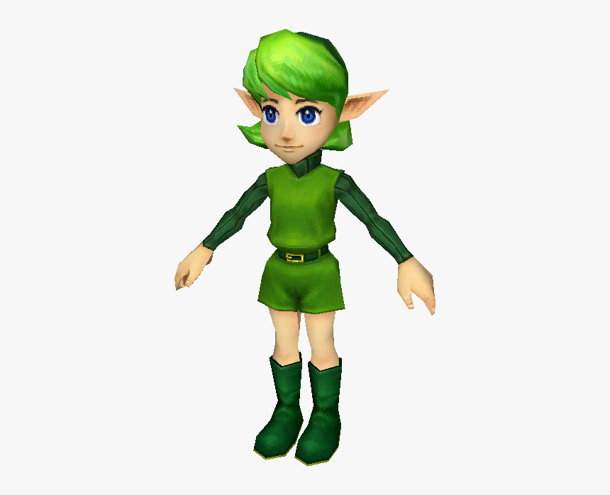 Download Zip Archive - Legend Of Zelda Ocarina Of Time 3ds Saria, HD Png Download, Free Download