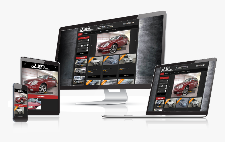 Jdm Connection Responsive Website Design - Tablet Computer, HD Png Download, Free Download