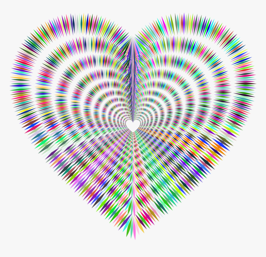 Geometry Computer Icons Heart Triangle Optical Illusion - Optical Illusion Image Transparent, HD Png Download, Free Download