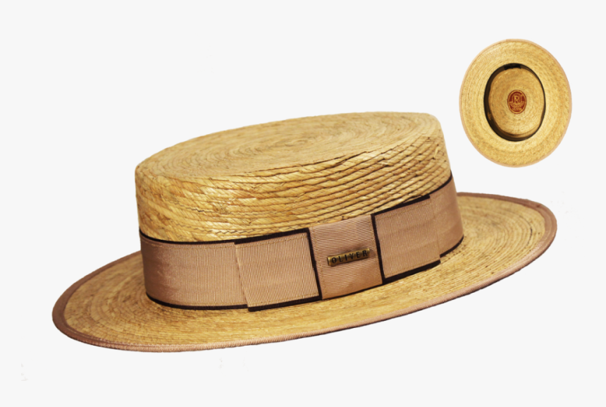 Sombrero Canotier Palma Natural Beige - Wood, HD Png Download, Free Download