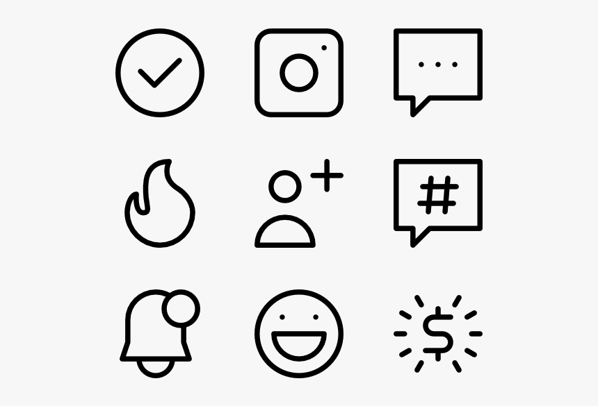 Blogger And Influencer - Black And White Icons, HD Png Download, Free Download