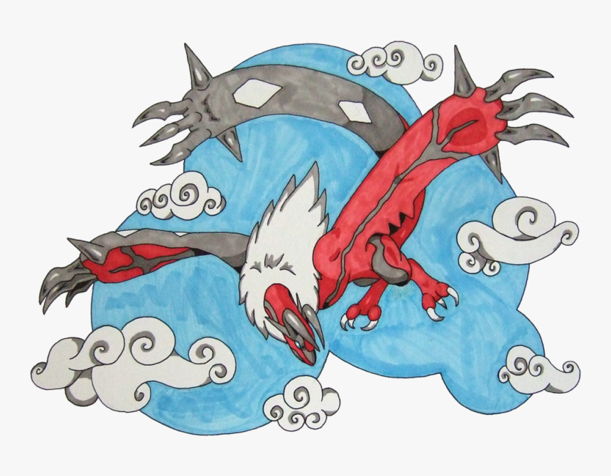 Legendary Pokemon Yveltal - Cartoon, HD Png Download, Free Download