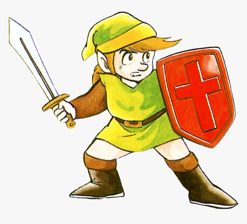 Link Bouclier Loz - Legend Of Zelda Nes Link, HD Png Download, Free Download