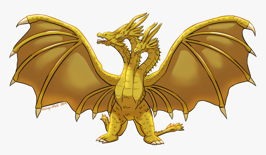 King Ghidorah Cartoon, HD Png Download, Free Download