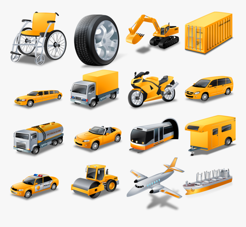 Free Vector Transportation Icons - Icon Vector Transportation Png, Transparent Png, Free Download