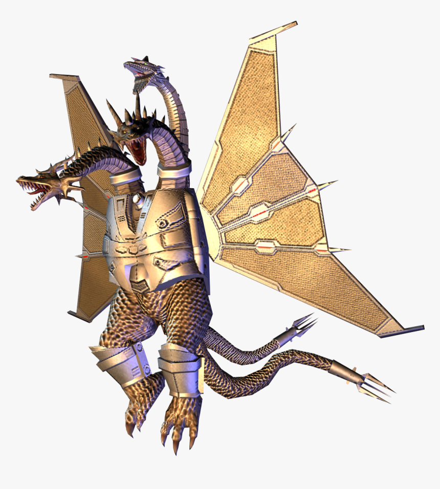 Atari Godzilla Wiki - Godzilla Unleashed Mecha King Ghidorah, HD Png Download, Free Download