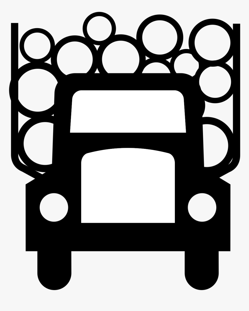 Logging Truck Symbol Or Sign Clip Arts - Log Truck Clip Art, HD Png Download, Free Download