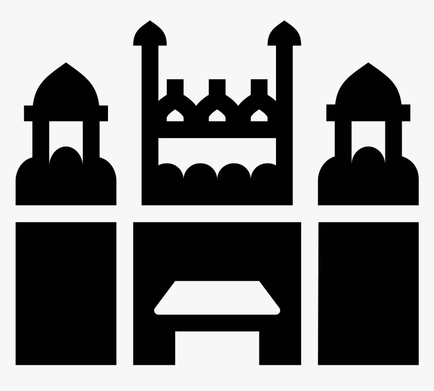 Red Fort Filled Icon - Red Fort Icon Png, Transparent Png, Free Download
