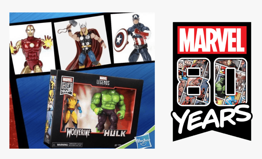 2019 Is Also The 80th Anniversary Of Marvel Comics - 80 Anniversary Marvel Legends, HD Png Download, Free Download