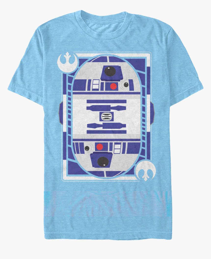 R2 D2 Playing Card Star Wars T Shirt - R2-d2, HD Png Download, Free Download