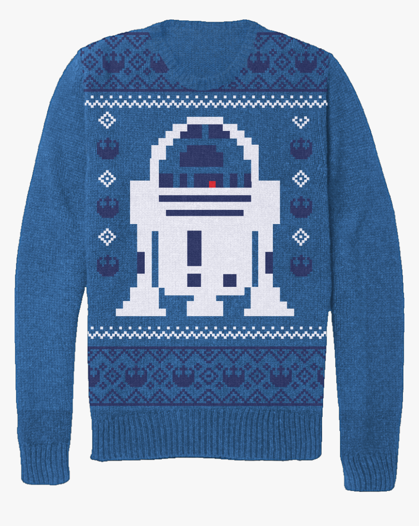 Star Wars Men"s Christmas R2-d2 Knitted Jumper - Sweater, HD Png Download, Free Download
