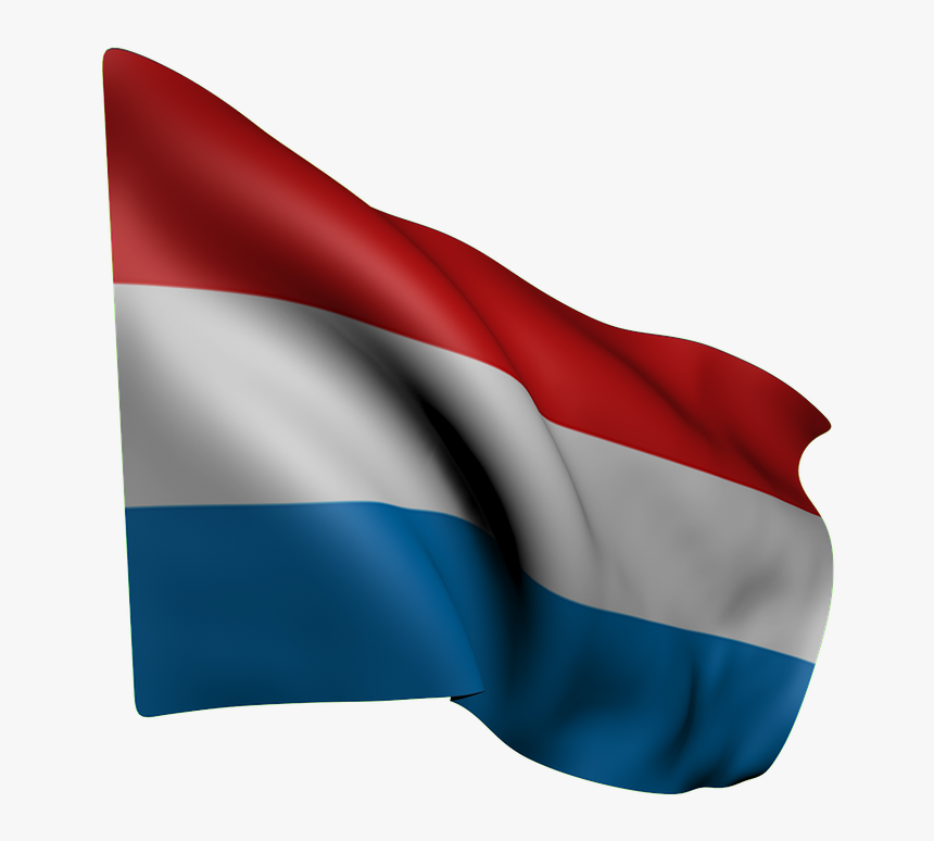 Flag, Luxembourg, Red, White, Blue, Waving, Netherlands - Waving Netherlands Flag Png, Transparent Png, Free Download