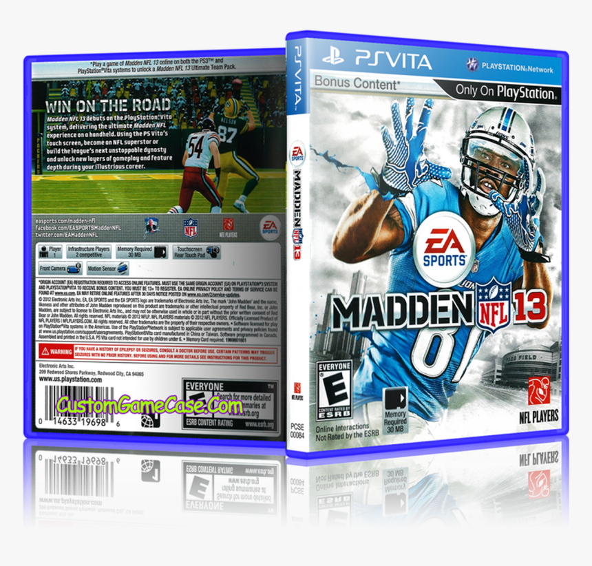 Sony Playstation Ps Vita - Madden Nfl 13 Ps Vita Cover, HD Png Download, Free Download