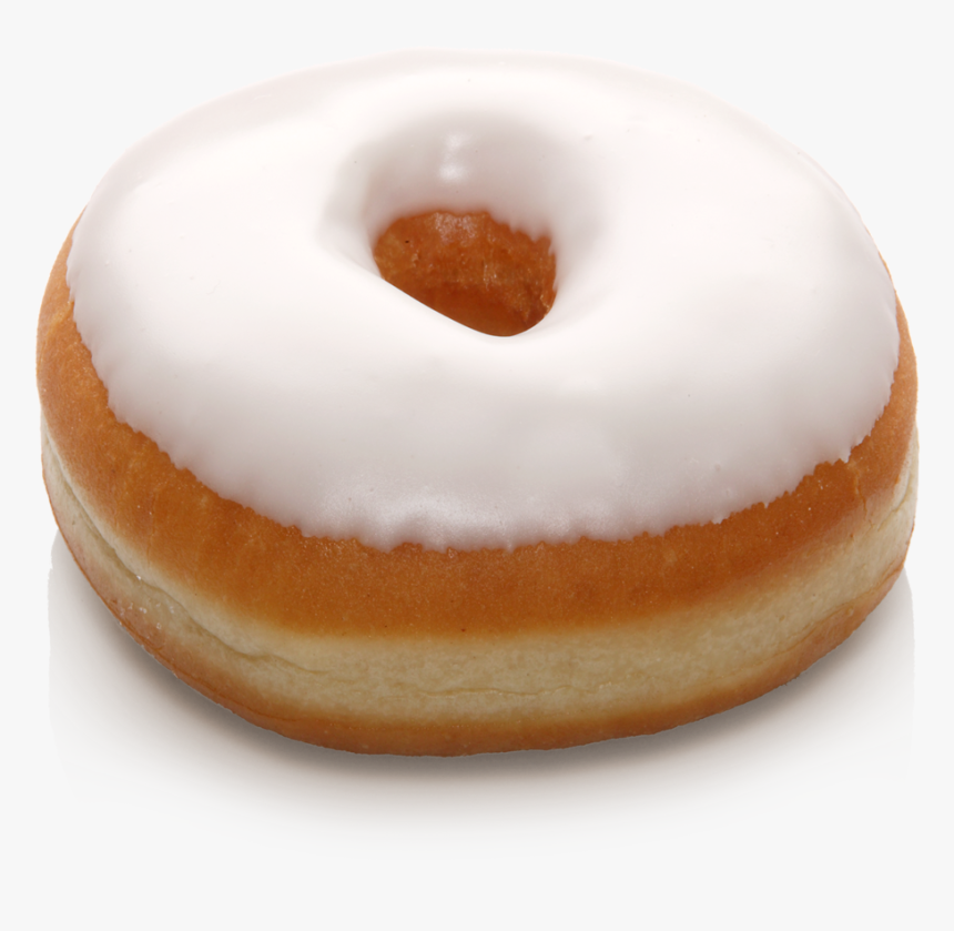 Donut Weiße Zuckerglasur - Donut With White Icing, HD Png Download, Free Download