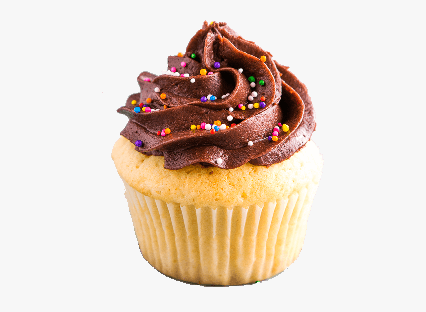 Cupcake Chocolate Icing - Cupcake, HD Png Download, Free Download