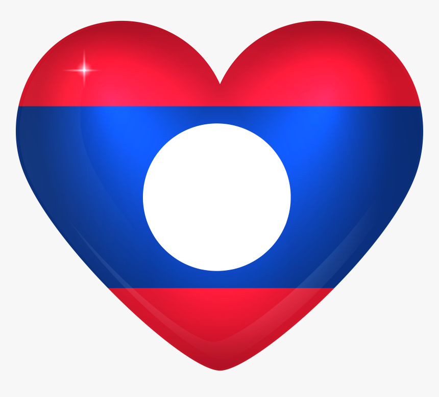 Large Heart Gallery Yopriceville - Laos Flag Heart Png, Transparent Png, Free Download