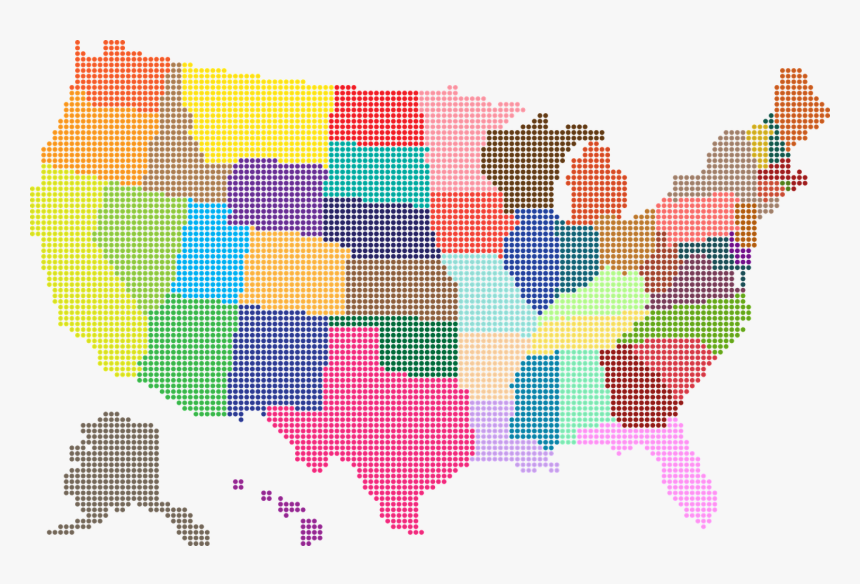 Map Of United States Transparent, HD Png Download, Free Download