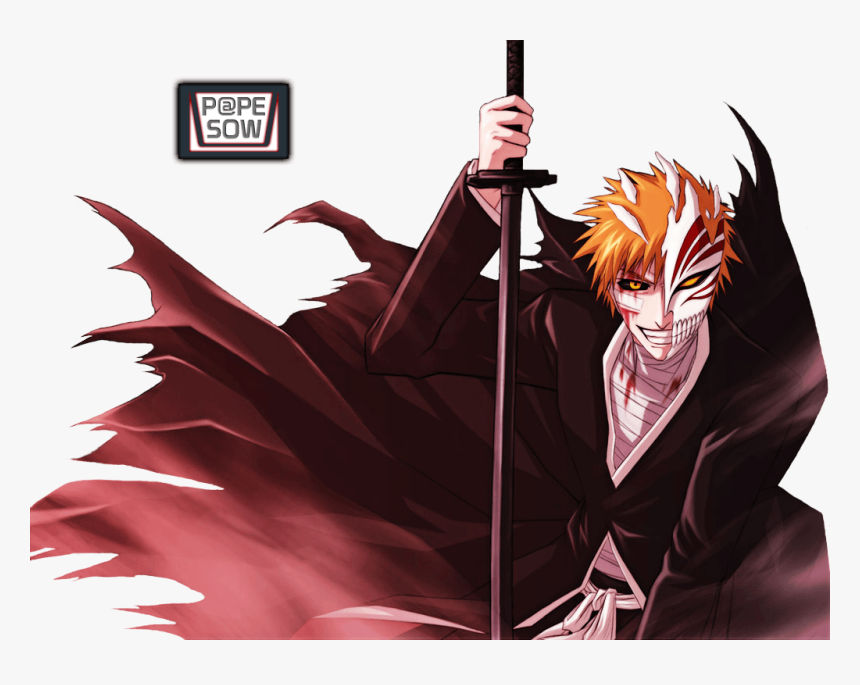 Transparent 4k Png Wallpaper - Bleach Ichigo Kurosaki Hollow, Png Download, Free Download