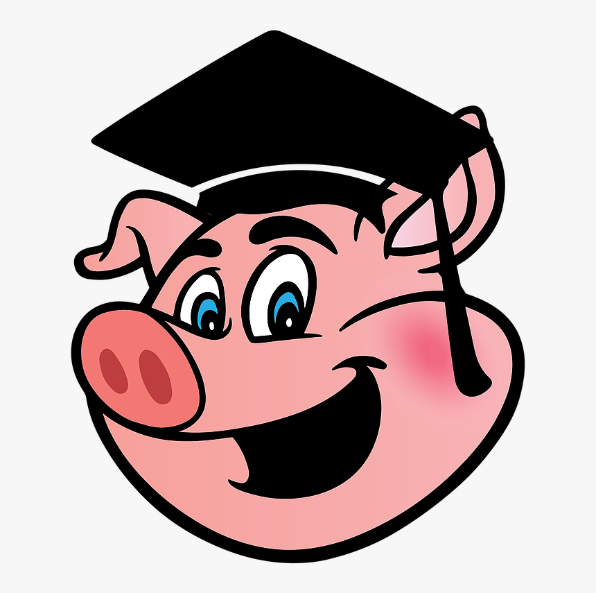 Bbq United States The University Of Que - Pig With Chef Hat, HD Png Download, Free Download