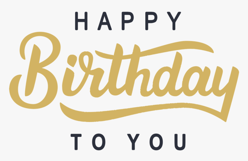 Cle Kc) - Modern Happy Birthday Clip Art (1000x603), - Happy Birthday To You Vector, HD Png Download, Free Download