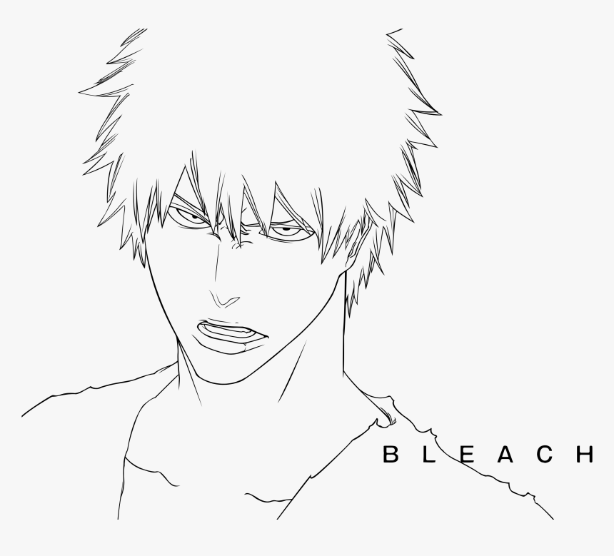 Ichigo Kurosaki , Png Download - Line Art, Transparent Png, Free Download