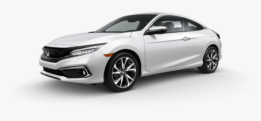 Platinum White Pearl - 2019 Silver 2019 Honda Civic Coupe Sport, HD Png Download, Free Download