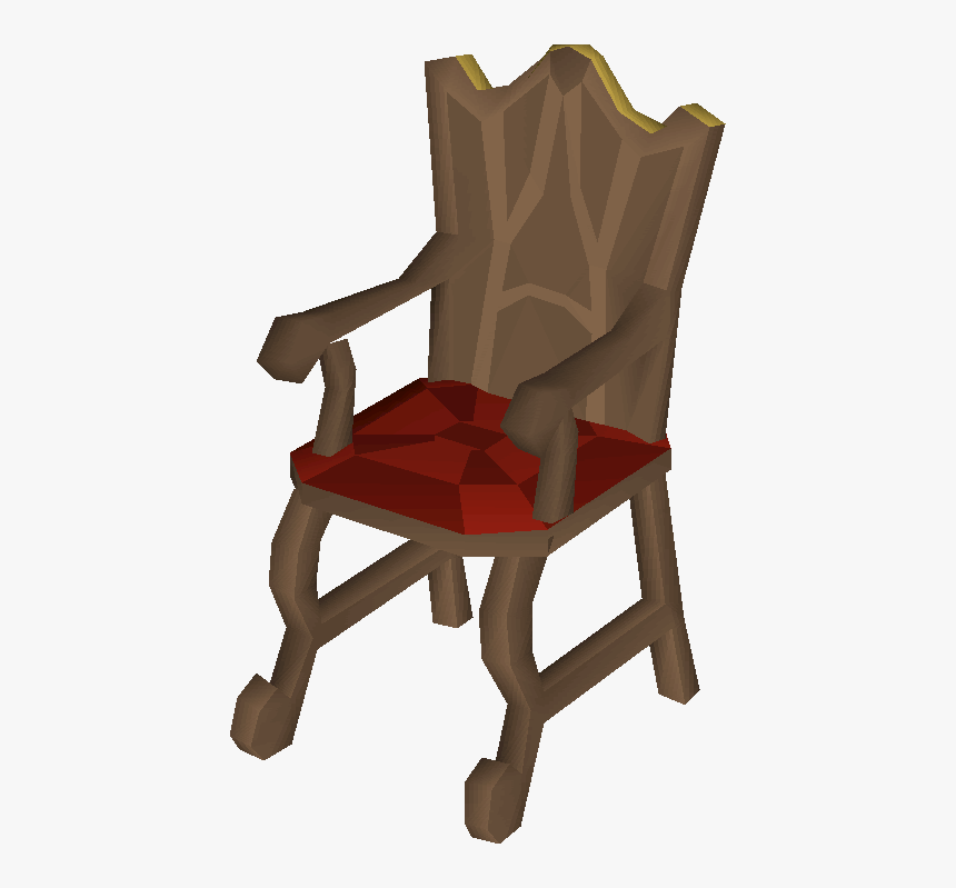 Armchair Clipart Brown Chair - Mahogany Armchair Osrs, HD Png Download, Free Download