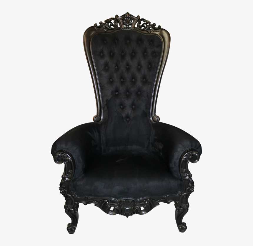 Black Throne Chair Png, Transparent Png kindpng