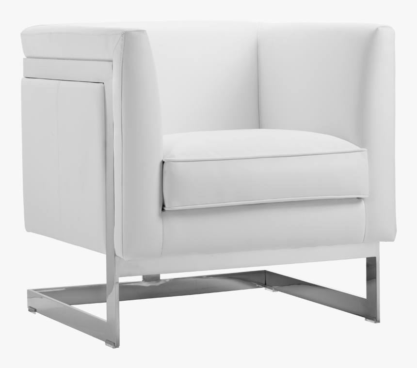 Aiken Armchair White Leather - Sunpan Soho Armchair, HD Png Download, Free Download