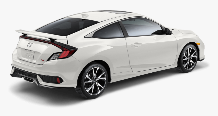 2018 Honda Civic Si Coupe Rear Angle - White Honda Civic Si Coupe 2018, HD Png Download, Free Download