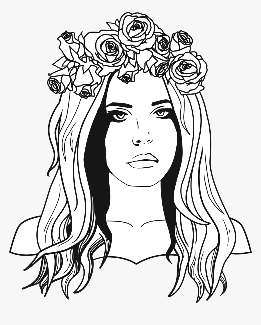 Lana Del Rey Drawing, HD Png Download, Free Download