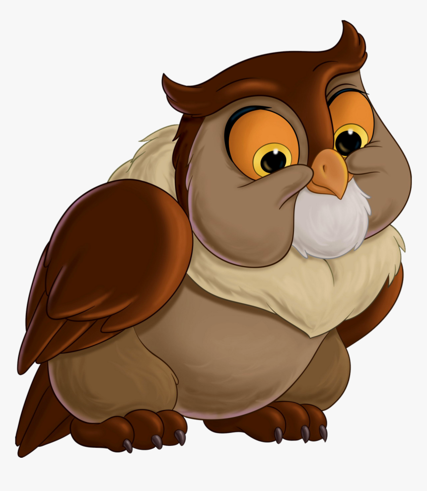 Bambi Friend Owl Transparent - Bambi Owl Png, Png Download, Free Download