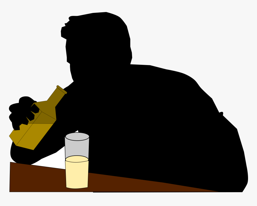 Alcohol Alcoholic Man Vector Clipart Image Free Stock - Alcoholic Clip Art, HD Png Download, Free Download