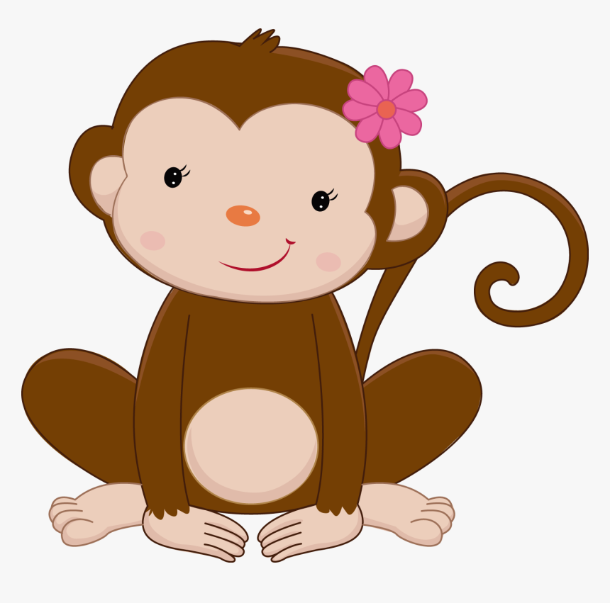 Safari Clipart Rainforest Monkey - Cute Monkey Clipart, HD Png Download, Free Download