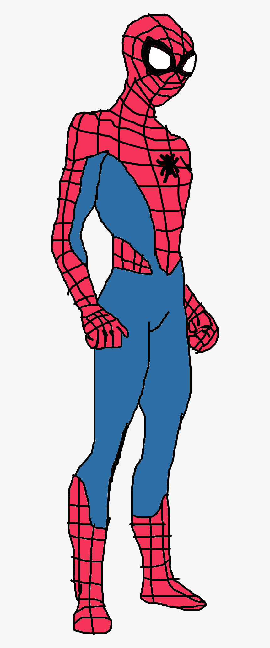 New Marvel"s Spider-man Vector By Alvaxerox - Cartoon Marvel Draw Spiderman, HD Png Download, Free Download