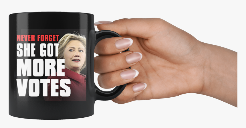 She Got More Votes Black Coffee Mug"
 Class= - Mug, HD Png Download, Free Download