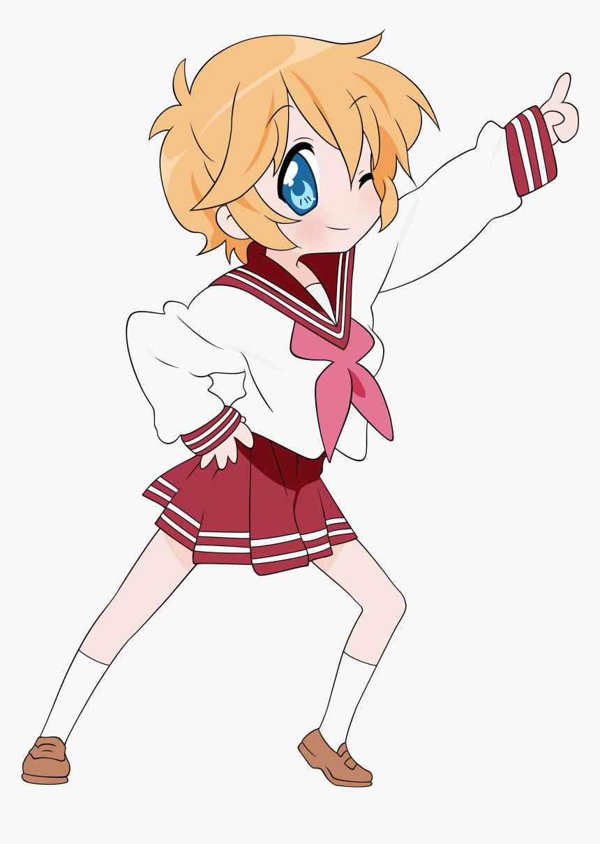 Anime Girl Pointing Transparent, HD Png Download, Free Download