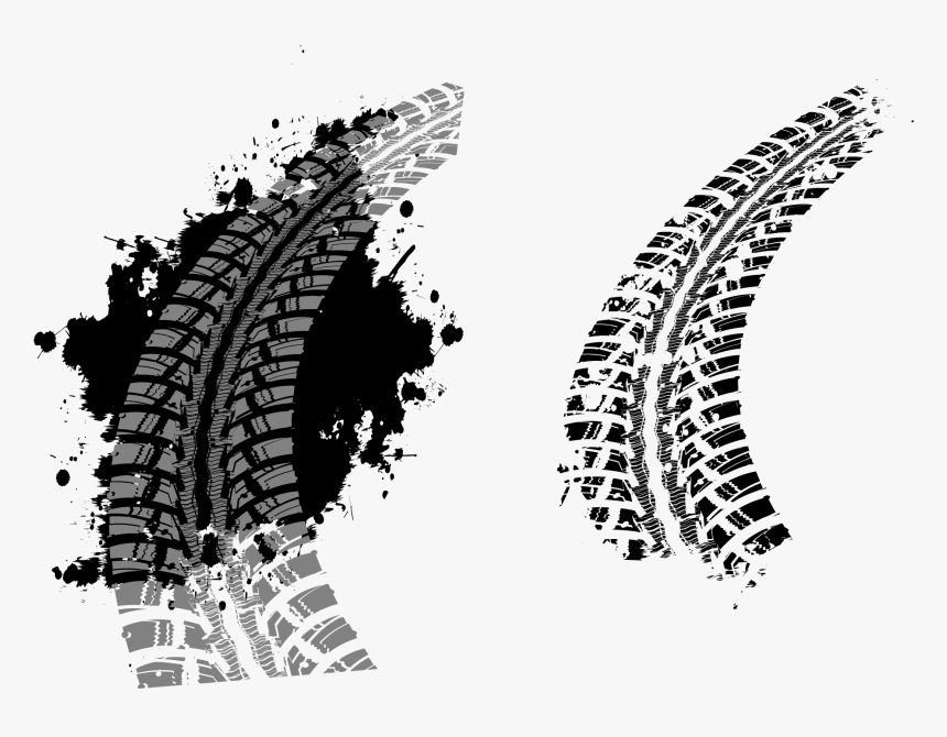 Grunge Tire Vector Png, Transparent Png , Png Download - Vector Tire Marks Png, Png Download, Free Download