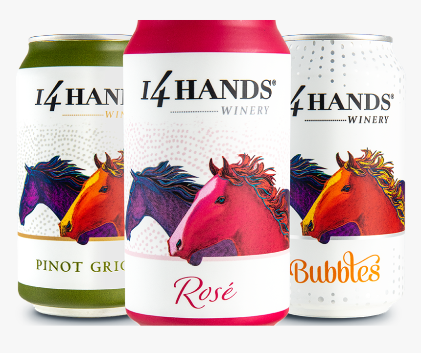 14 Hands Winery Launches Cans Nationally - 14 Hands Wine Cans, HD Png Download, Free Download