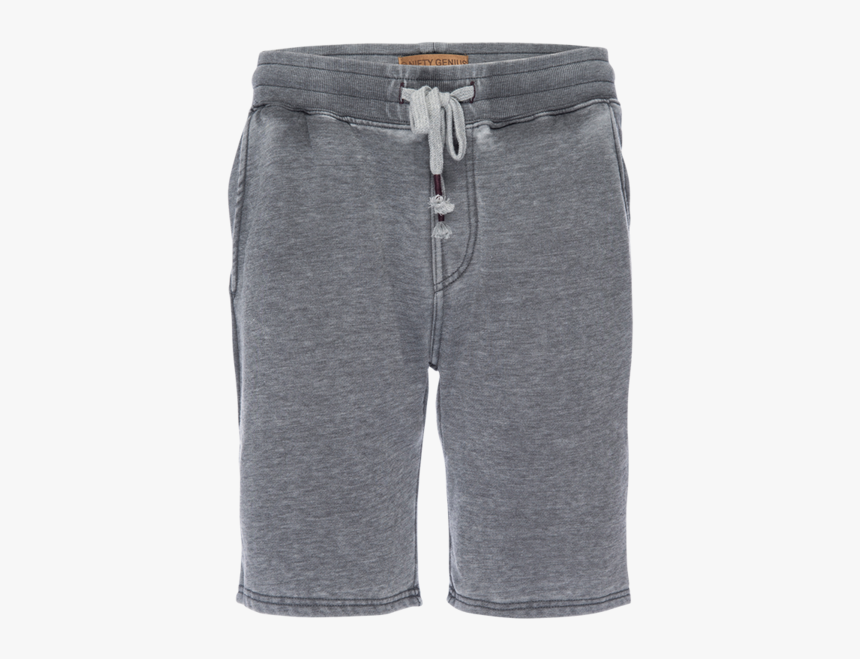Burnout Pull On Short In Heather Gray - Bermuda Shorts, HD Png Download, Free Download