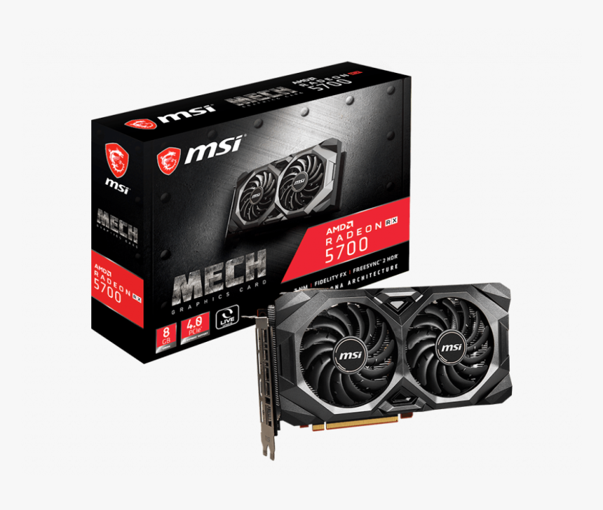 Msi Rx 5700 Xt Mech Oc, HD Png Download, Free Download