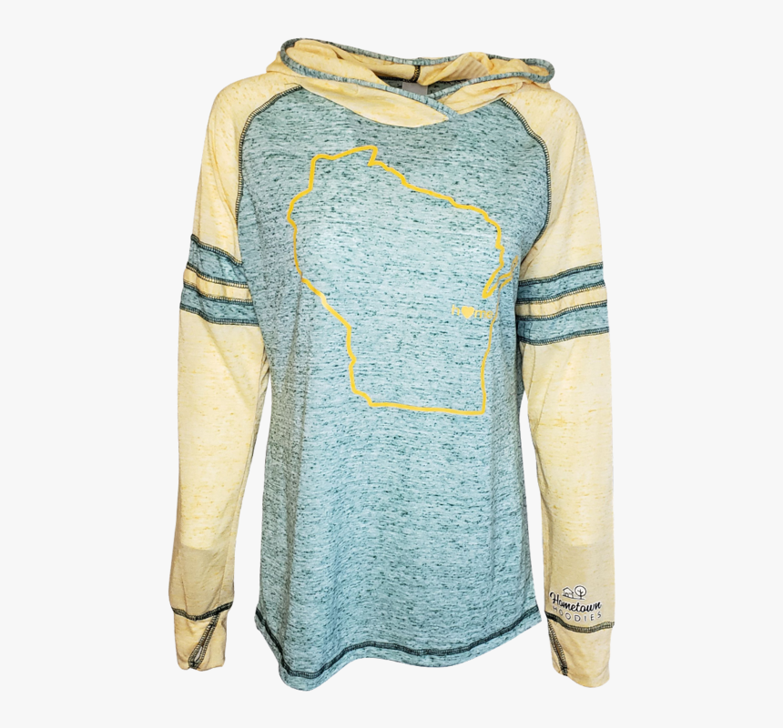 Women"s Burnout Green Bay Stadium Hoodie - Long-sleeved T-shirt, HD Png Download, Free Download