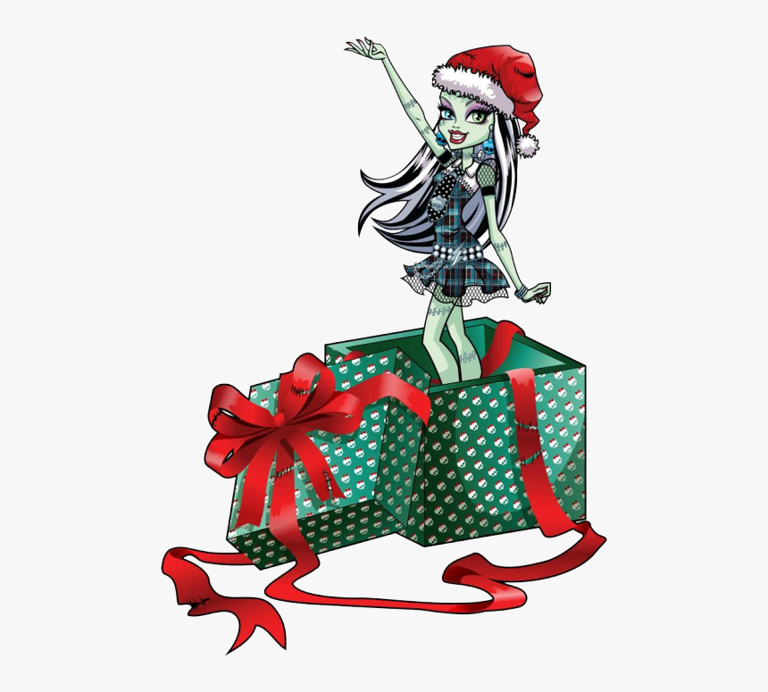 Merry Christmas To All Monster High Fans - Frankie Monster High Navidad, HD Png Download, Free Download