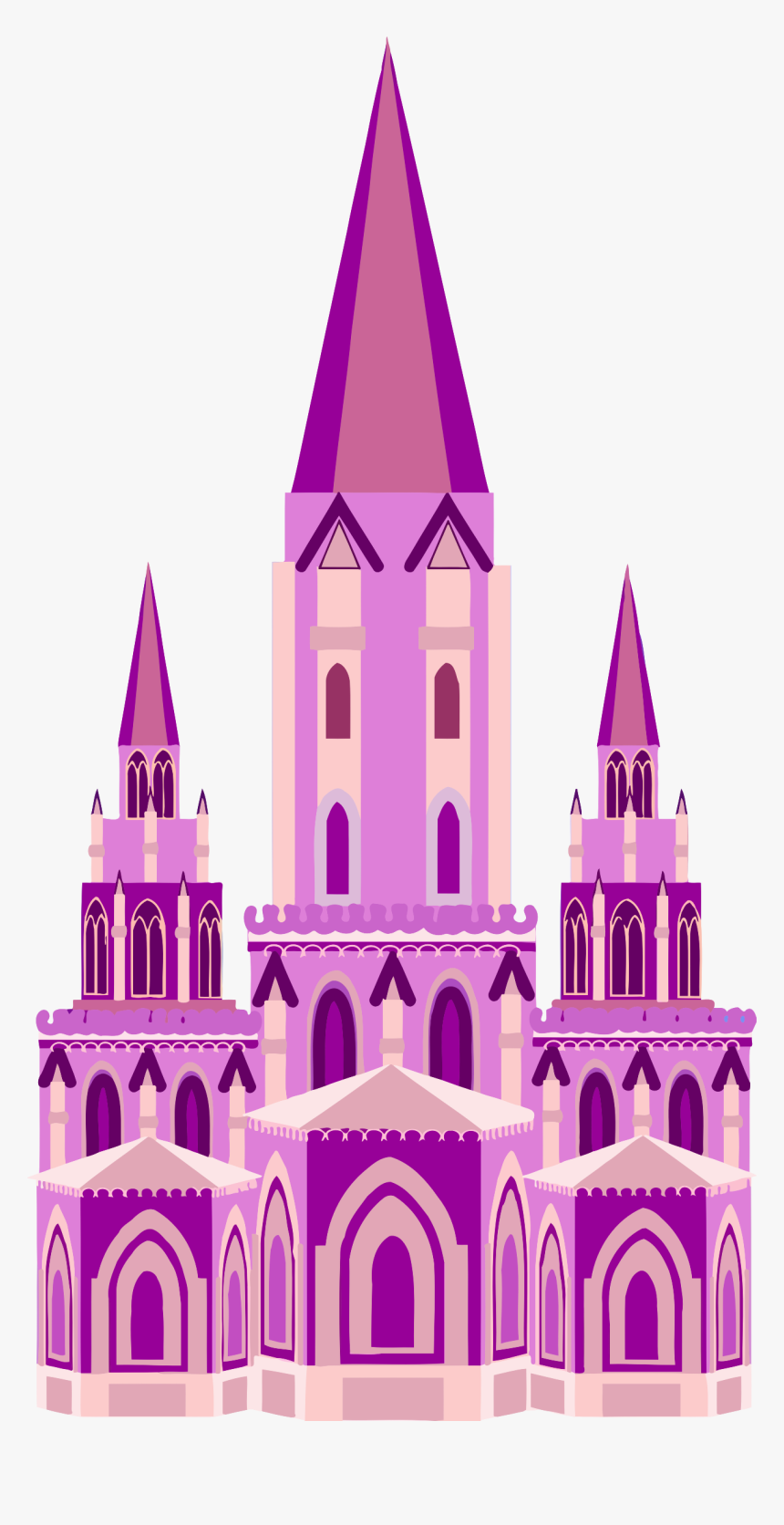 Fairytale Castle 3 Clip Arts - Fairytale Castle Purple, HD Png Download, Free Download