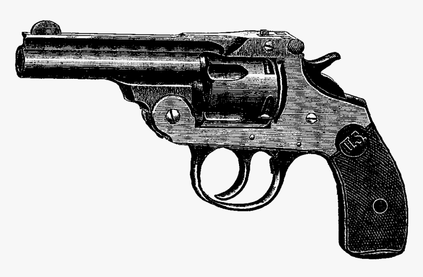 Pistol Clipart Vintage Pistol - Old Gun Image Png, Transparent Png, Free Download